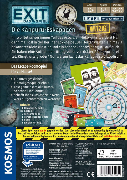 Kosmos EXIT Känguru-Eskapaden Spiel
