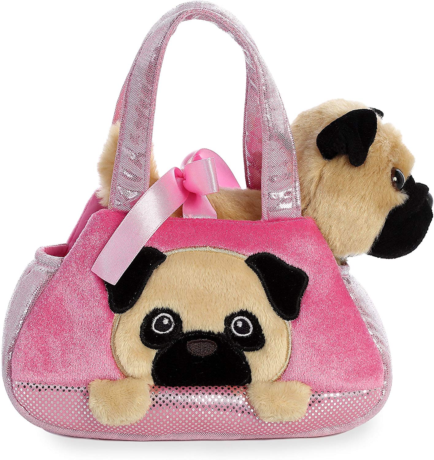 Fancy Peek-a-Boo Mops Plüschfigur