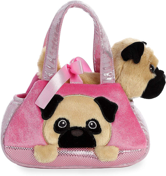 Fancy Peek-a-Boo Mops Plüschfigur