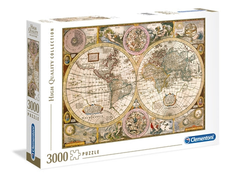 Hochwertiges Puzzle alte Karte Teile