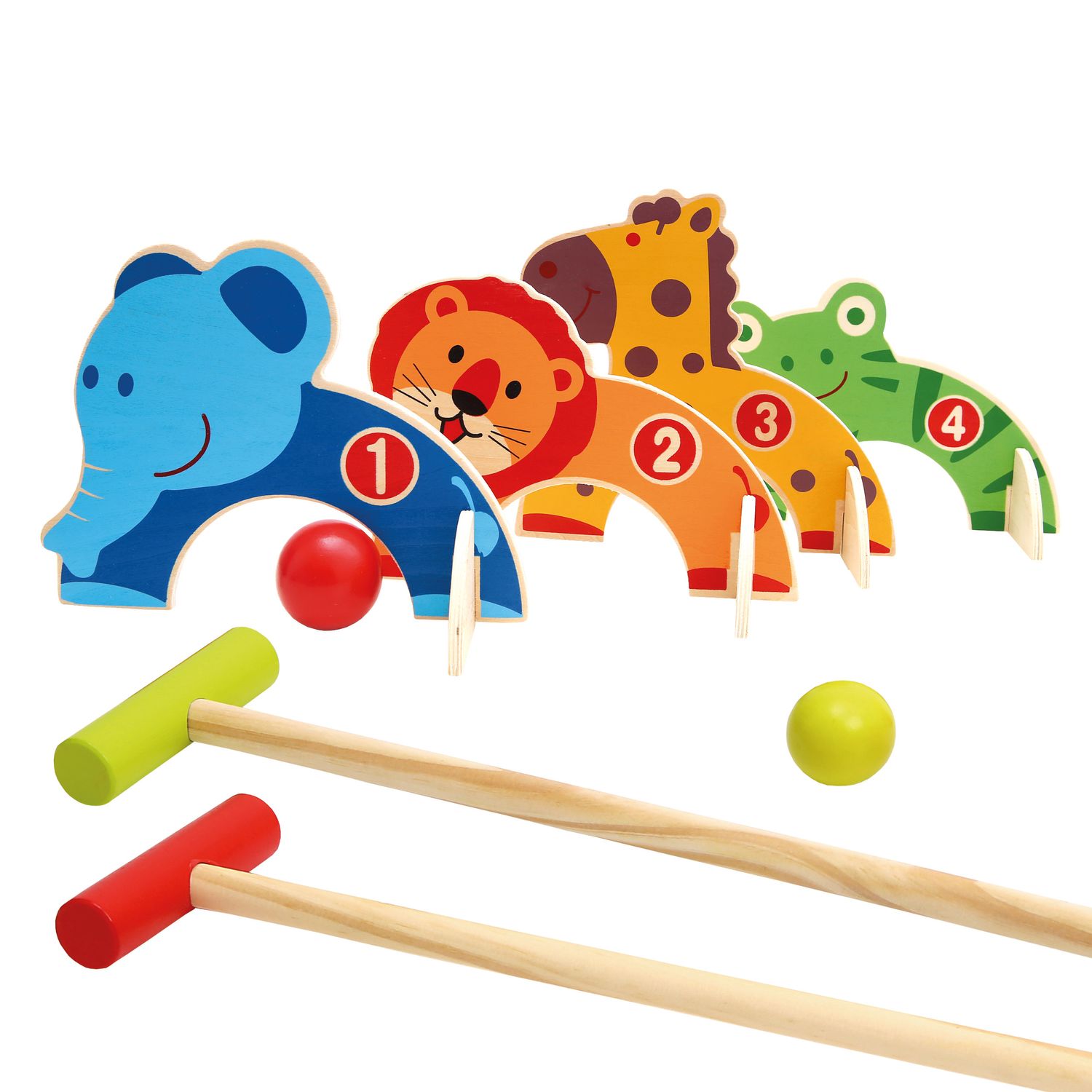 Bino Mertens Kinder Crocket Holz Zoo