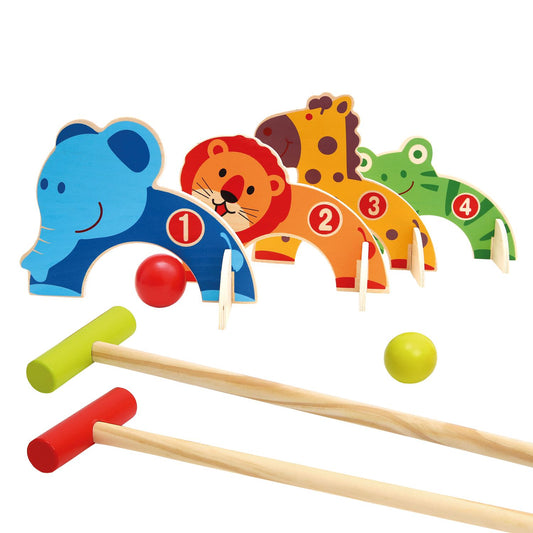 Bino Mertens Kinder Crocket Holz Zoo