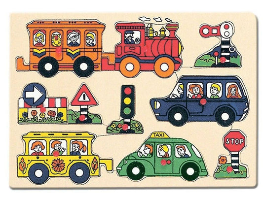 Bino Mertens Steckpuzzle Verkehr